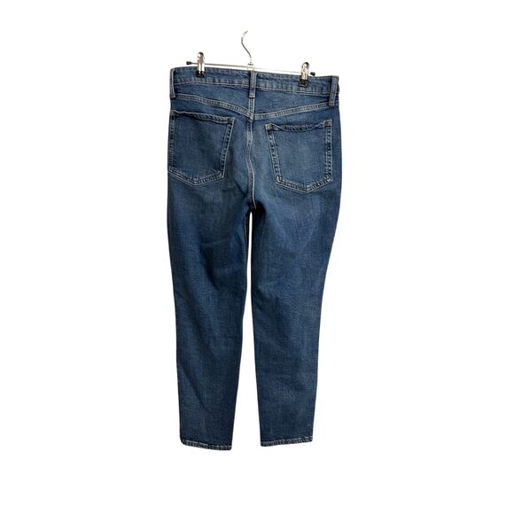 Old Navy O.G. Straight Jeans Womens 10 Medium Wash Blue High Rise Stretch - Picture 2 of 5